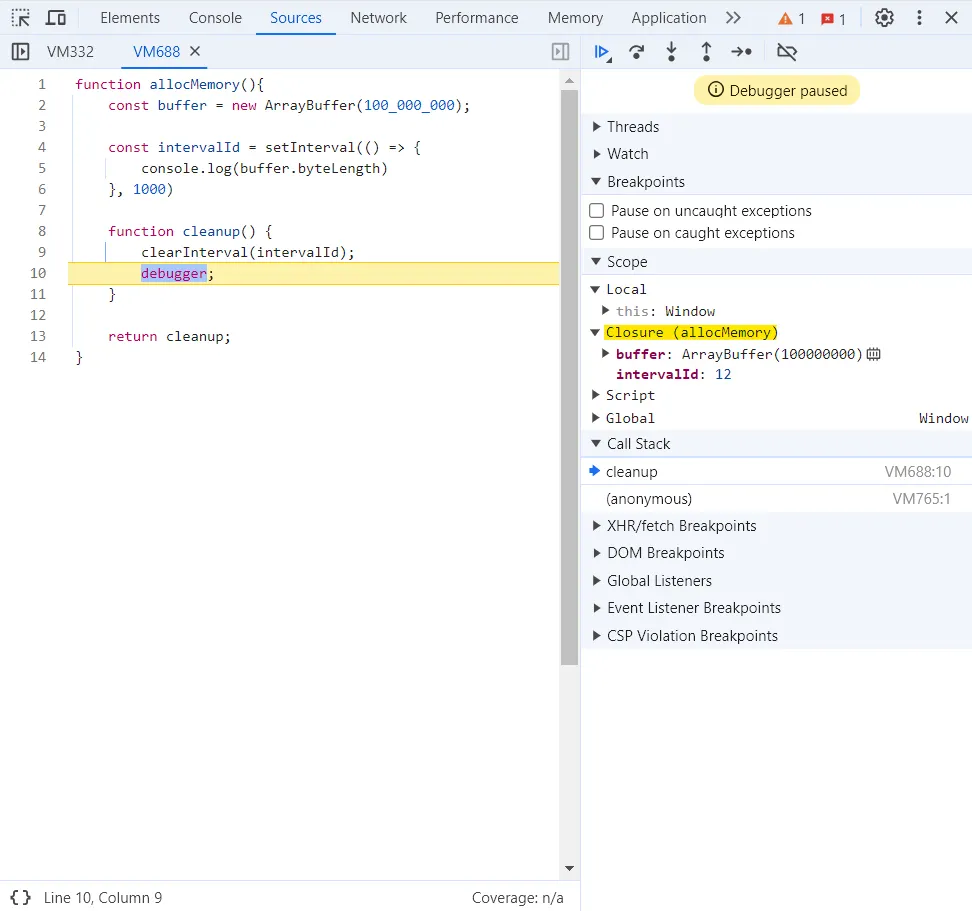 V8 Profiler in Chrome DevTools